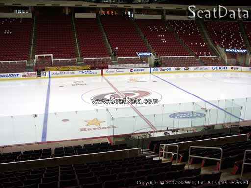 Seat view from section 120 at PNC Arena, home of the Carolina Hurricanes
