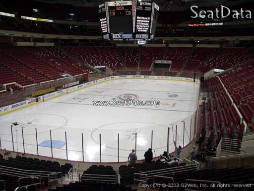 Seat view from section 125 at PNC Arena, home of the Carolina Hurricanes