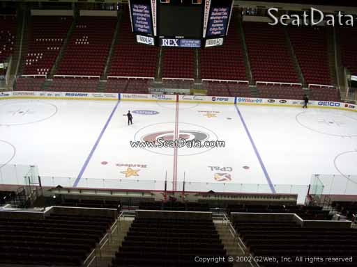 Seat view from section 204 at PNC Arena, home of the Carolina Hurricanes