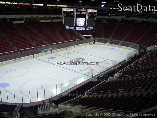 Seat view from section 208 at PNC Arena, home of the Carolina Hurricanes