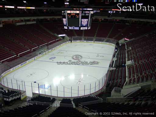 Seat view from section 210 at PNC Arena, home of the Carolina Hurricanes