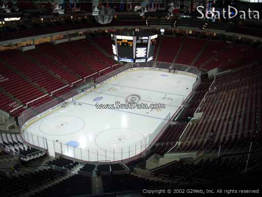 Seat view from section 311 at PNC Arena, home of the Carolina Hurricanes