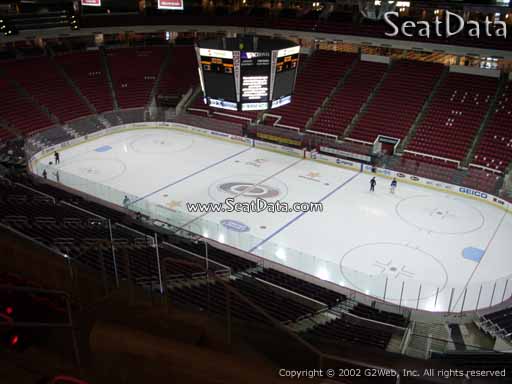 Seat view from section 321 at PNC Arena, home of the Carolina Hurricanes
