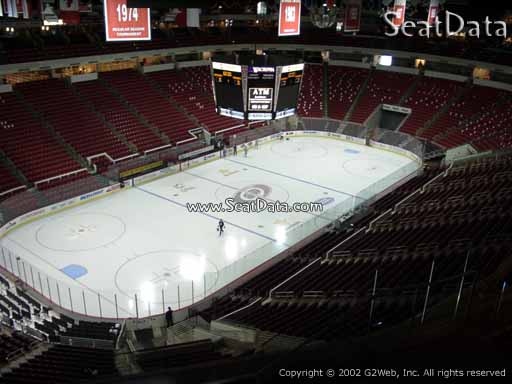 Seat view from section 329 at PNC Arena, home of the Carolina Hurricanes