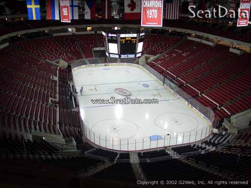 Seat view from section 334 at PNC Arena, home of the Carolina Hurricanes