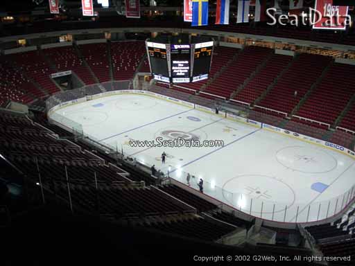 Seat view from section 338 at PNC Arena, home of the Carolina Hurricanes