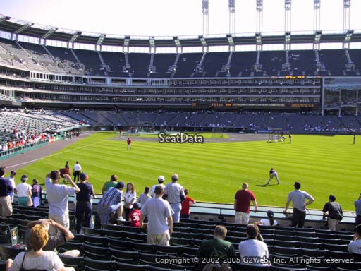 Seat view from section 111 at Progressive Field, home of the Cleveland Indians
