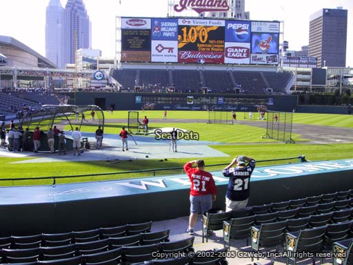 Seat view from section 149 at Progressive Field, home of the Cleveland Indians
