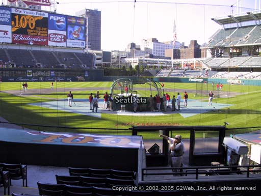 Seat view from section 154 at Progressive Field, home of the Cleveland Indians