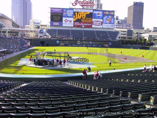 Seat view from section 250 at Progressive Field, home of the Cleveland Indians