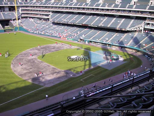 Seat view from section 469 at Progressive Field, home of the Cleveland Indians