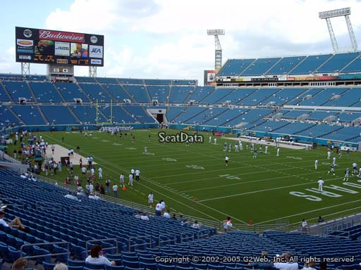 Seat view from section 102 at TIAA Bank Field, home of the Jacksonville Jaguars