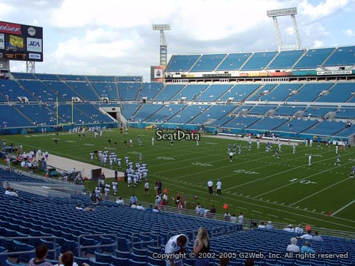 Seat view from section 104 at TIAA Bank Field, home of the Jacksonville Jaguars