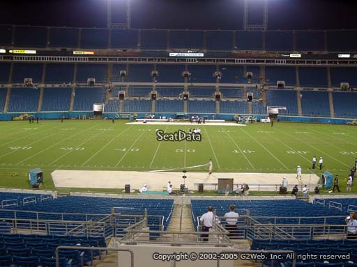 Seat view from section 110 at TIAA Bank Field, home of the Jacksonville Jaguars