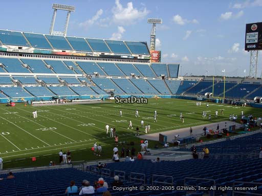 Seat view from section 114 at TIAA Bank Field, home of the Jacksonville Jaguars