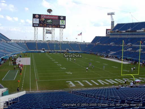 Seat view from section 125 at TIAA Bank Field, home of the Jacksonville Jaguars