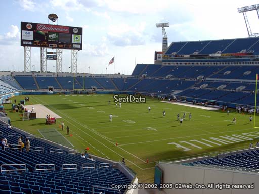 Seat view from section 127 at TIAA Bank Field, home of the Jacksonville Jaguars