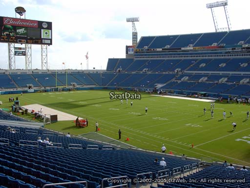 Seat view from section 130 at TIAA Bank Field, home of the Jacksonville Jaguars