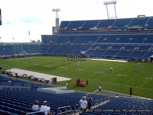 Seat view from section 132 at TIAA Bank Field, home of the Jacksonville Jaguars