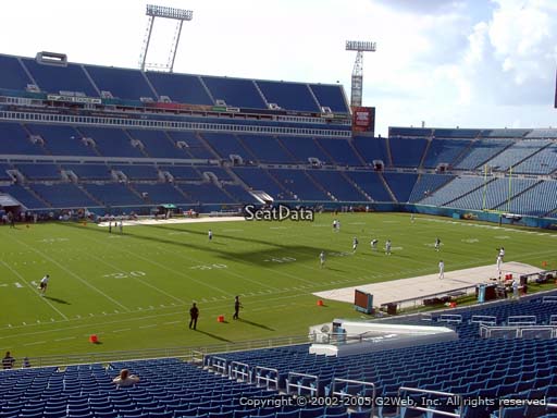Seat view from section 141 at TIAA Bank Field, home of the Jacksonville Jaguars