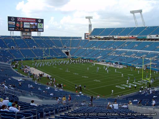 Seat view from section 201 at TIAA Bank Field, home of the Jacksonville Jaguars