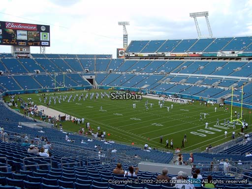 Seat view from section 202 at TIAA Bank Field, home of the Jacksonville Jaguars