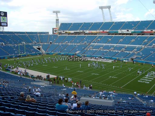 Seat view from section 204 at TIAA Bank Field, home of the Jacksonville Jaguars