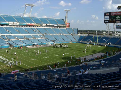 Seat view from section 216 at TIAA Bank Field, home of the Jacksonville Jaguars