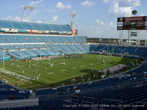 Seat view from section 217 at TIAA Bank Field, home of the Jacksonville Jaguars