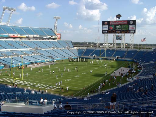 Seat view from section 219 at TIAA Bank Field, home of the Jacksonville Jaguars