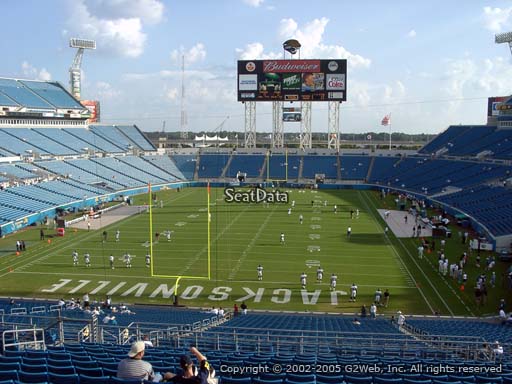 Seat view from section 222 at TIAA Bank Field, home of the Jacksonville Jaguars