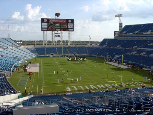 Seat view from section 225 at TIAA Bank Field, home of the Jacksonville Jaguars