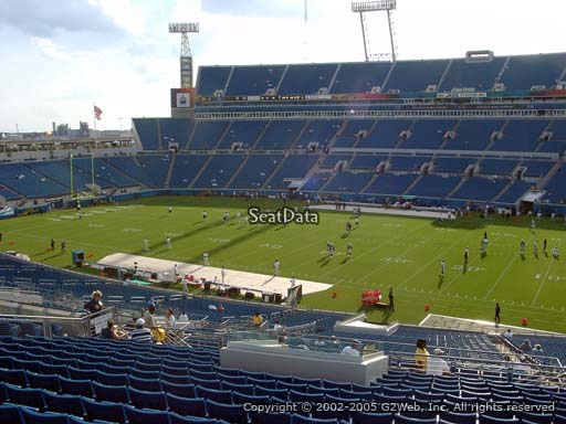 Seat view from section 233 at TIAA Bank Field, home of the Jacksonville Jaguars