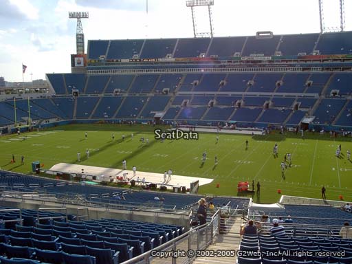 Seat view from section 234 at TIAA Bank Field, home of the Jacksonville Jaguars