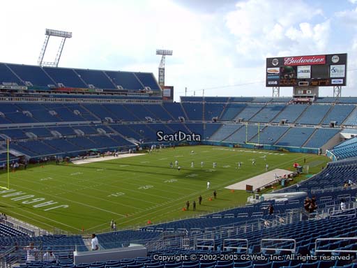 Seat view from section 244 at TIAA Bank Field, home of the Jacksonville Jaguars