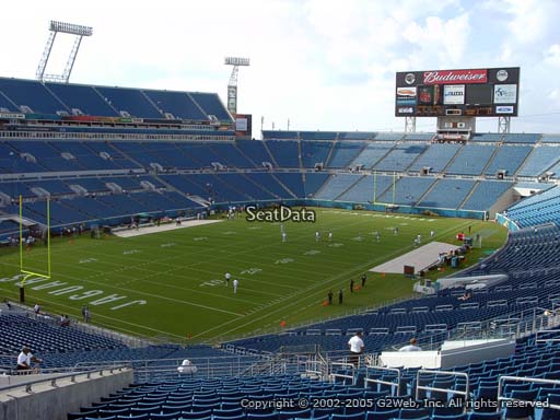 Seat view from section 245 at TIAA Bank Field, home of the Jacksonville Jaguars