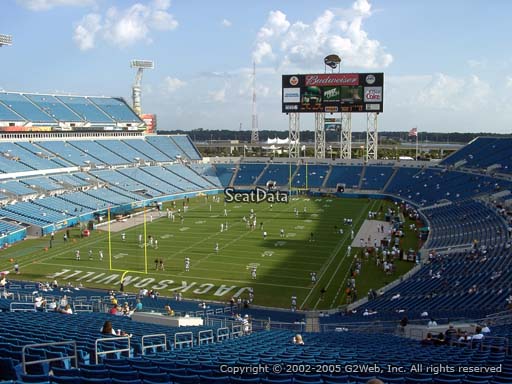 Seat view from section 320 at TIAA Bank Field, home of the Jacksonville Jaguars