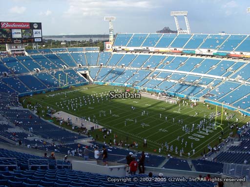 Seat view from section 403 at TIAA Bank Field, home of the Jacksonville Jaguars