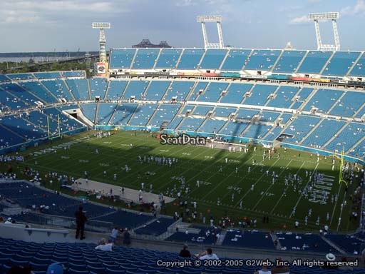 Seat view from section 405 at TIAA Bank Field, home of the Jacksonville Jaguars
