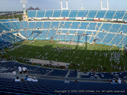 Seat view from section 408 at TIAA Bank Field, home of the Jacksonville Jaguars