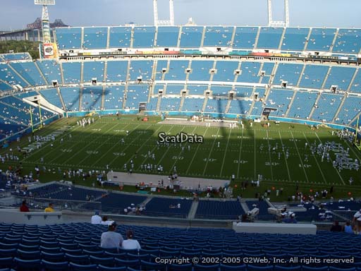 Seat view from section 409 at TIAA Bank Field, home of the Jacksonville Jaguars