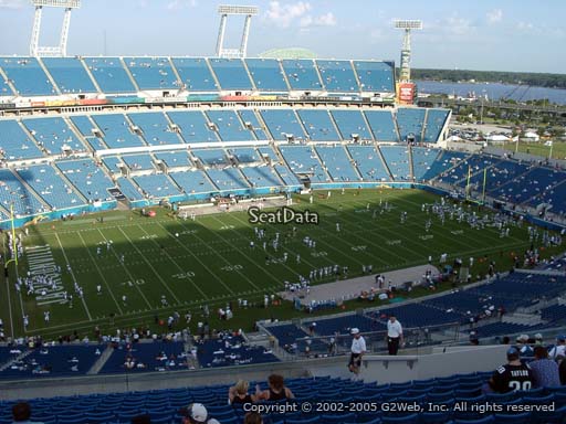 Seat view from section 414 at TIAA Bank Field, home of the Jacksonville Jaguars