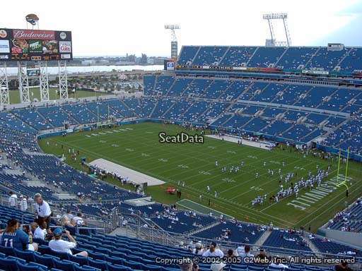 Seat view from section 430 at TIAA Bank Field, home of the Jacksonville Jaguars
