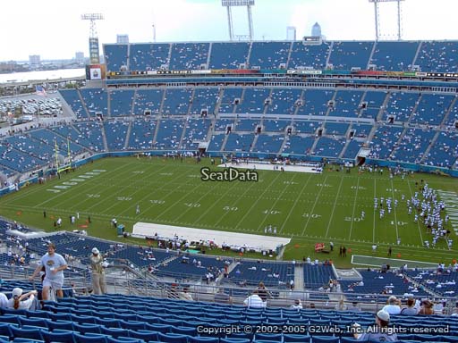 Seat view from section 434 at TIAA Bank Field, home of the Jacksonville Jaguars
