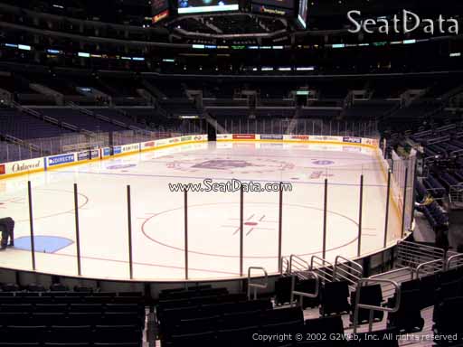 Seat view from section 105 at the Staples Center, home of the Los Angeles Kings