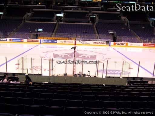 Seat view from section 111 at the Staples Center, home of the Los Angeles Kings