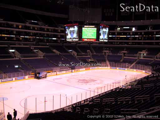 Seat view from Premier Section 18 at the Staples Center, home of the Los Angeles Kings