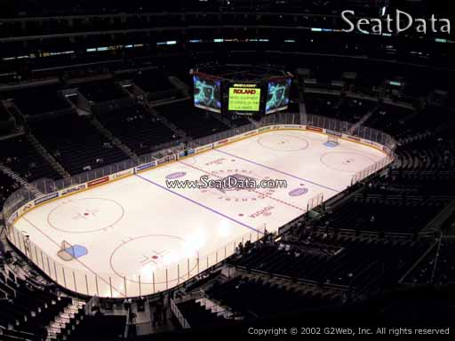 Seat view from section 305 at the Staples Center, home of the Los Angeles Kings
