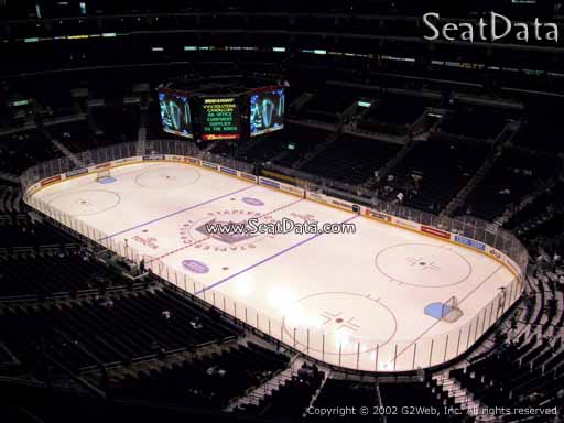 Seat view from section 314 at the Staples Center, home of the Los Angeles Kings