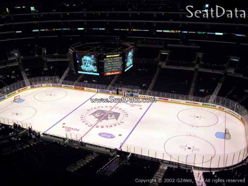 Seat view from section 333 at the Staples Center, home of the Los Angeles Kings